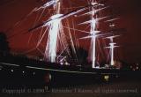 Cutty Sark at midnight, Greenwich, England