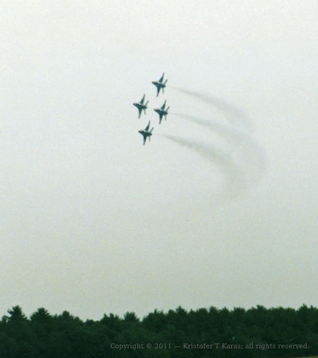 An image from a Hanscom AFB air show in the late 1980s