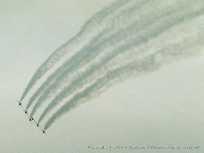 An image from a Hanscom AFB air show in the late 1980s