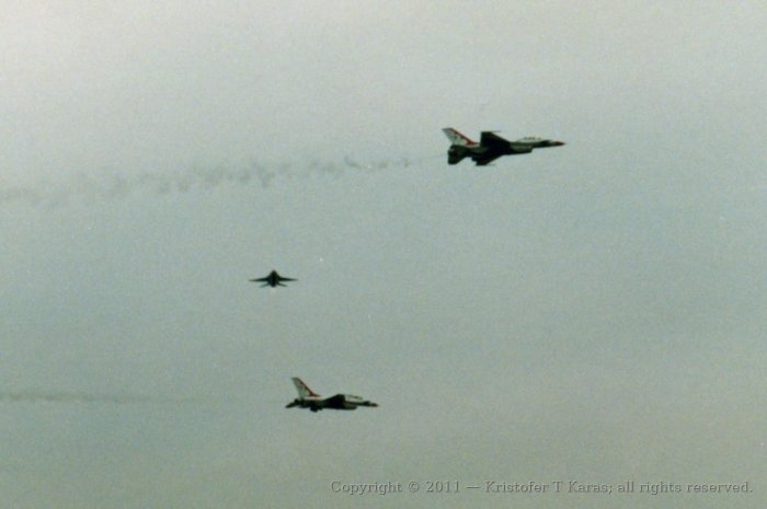 An image from a Hanscom AFB air show in the late 1980s