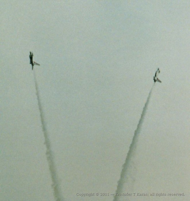 An image from a Hanscom AFB air show in the late 1980s