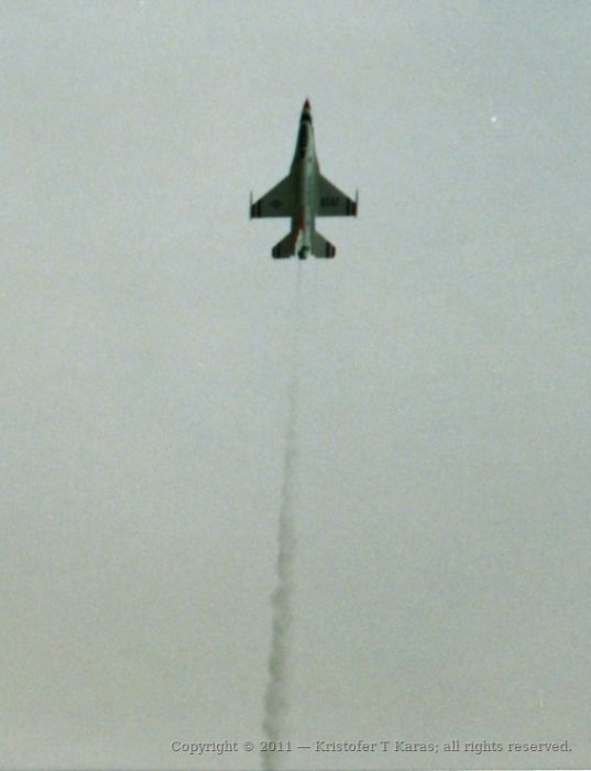 An image from a Hanscom AFB air show in the late 1980s