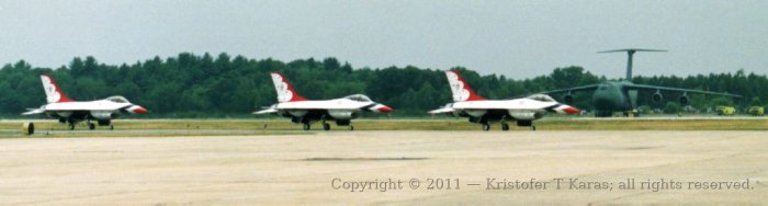 An image from a Hanscom AFB air show in the late 1980s
