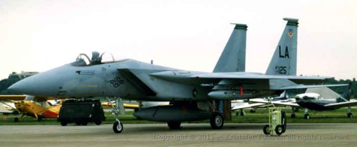 An image from a Hanscom AFB air show in the late 1980s