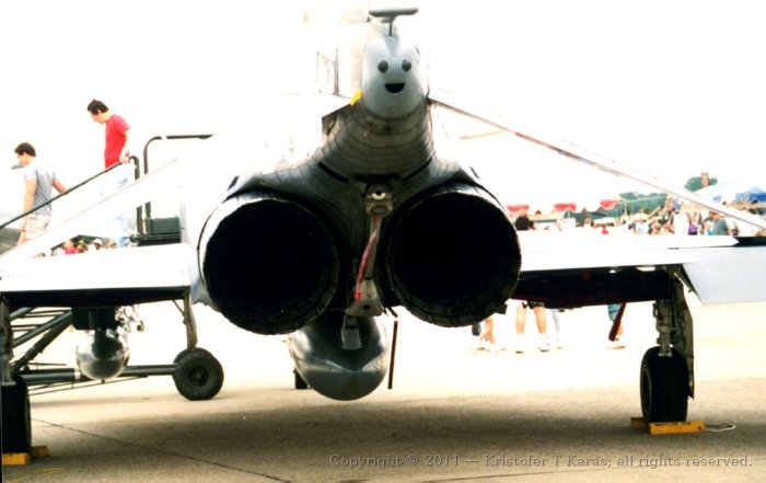 An image from a Hanscom AFB air show in the late 1980s