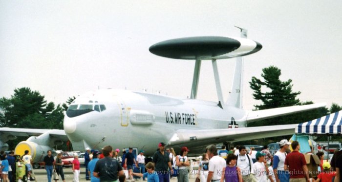 An image from a Hanscom AFB air show in the late 1980s