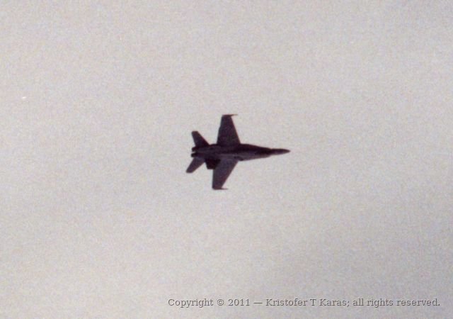 An image from a Hanscom AFB air show in the late 1980s