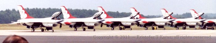 An image from a Hanscom AFB air show in the late 1980s