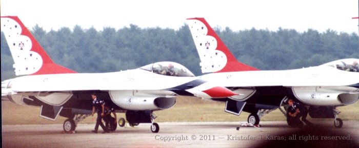An image from a Hanscom AFB air show in the late 1980s