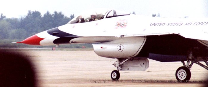An image from a Hanscom AFB air show in the late 1980s