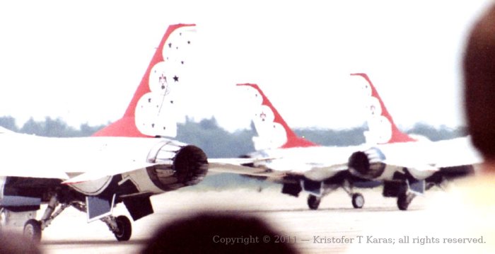 An image from a Hanscom AFB air show in the late 1980s