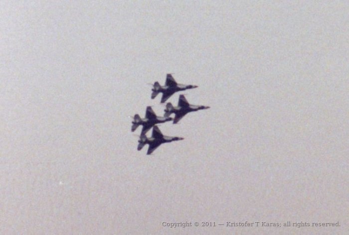 An image from a Hanscom AFB air show in the late 1980s