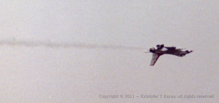 An image from a Hanscom AFB air show in the late 1980s