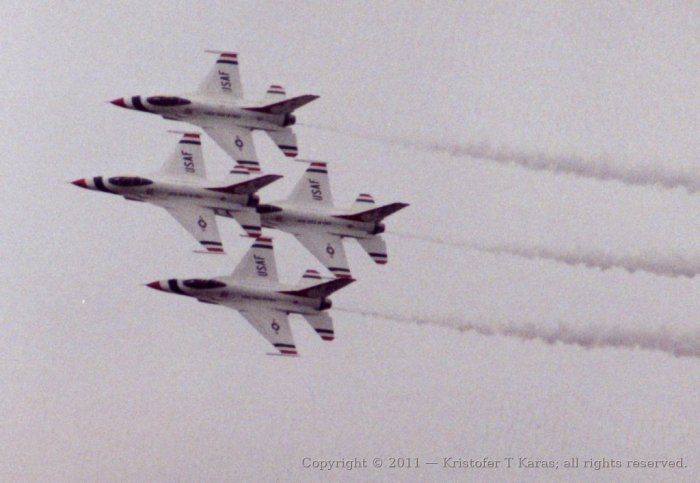 An image from a Hanscom AFB air show in the late 1980s