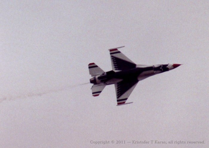 An image from a Hanscom AFB air show in the late 1980s