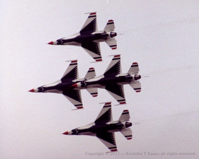 An image from a Hanscom AFB air show in the late 1980s