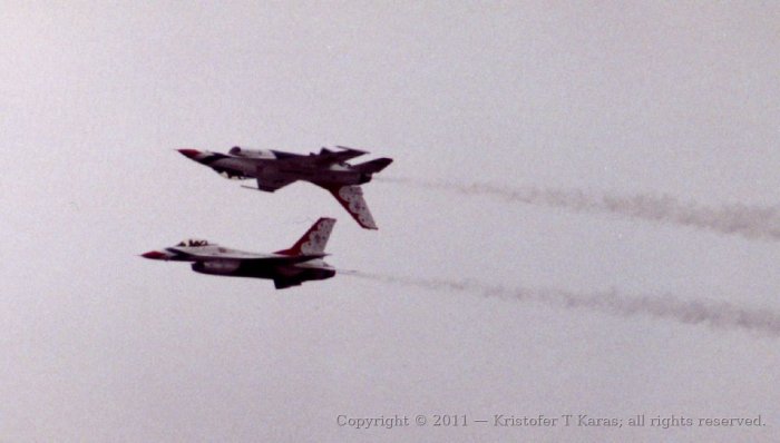 An image from a Hanscom AFB air show in the late 1980s