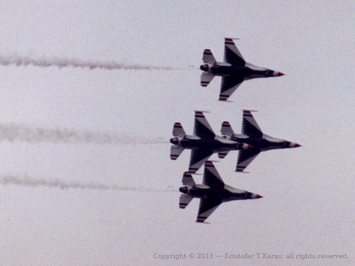 An image from a Hanscom AFB air show in the late 1980s