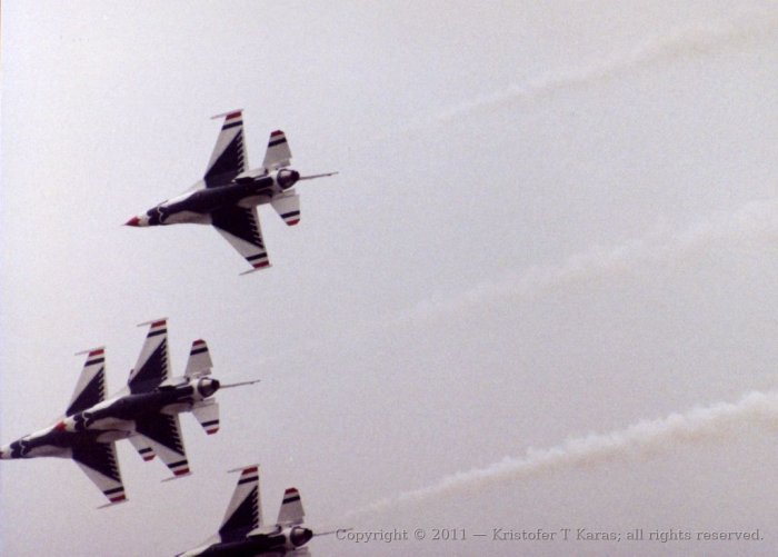 An image from a Hanscom AFB air show in the late 1980s