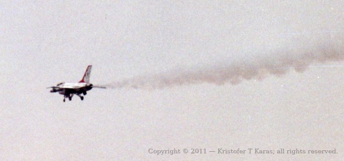 An image from a Hanscom AFB air show in the late 1980s